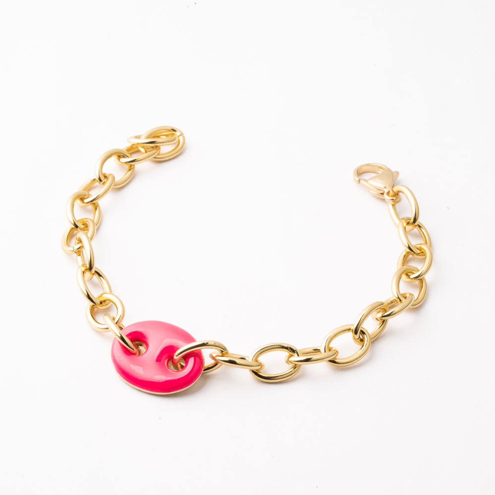 Pulsera Aura Pink Revolver Chapa