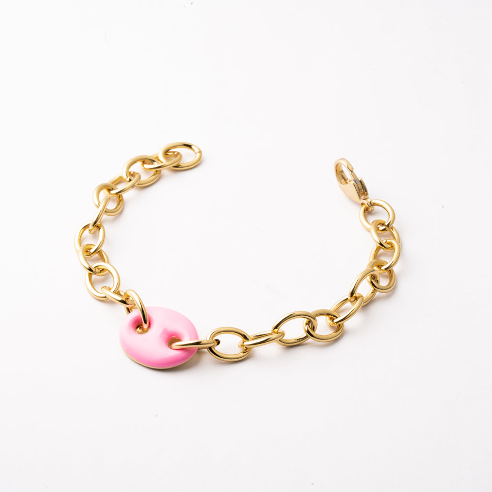 Pulsera Aura Rosa Chapa