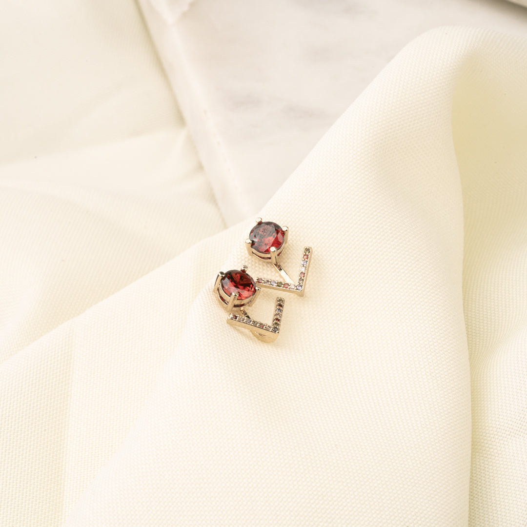 Broqueles Flecha Rubí Chapa