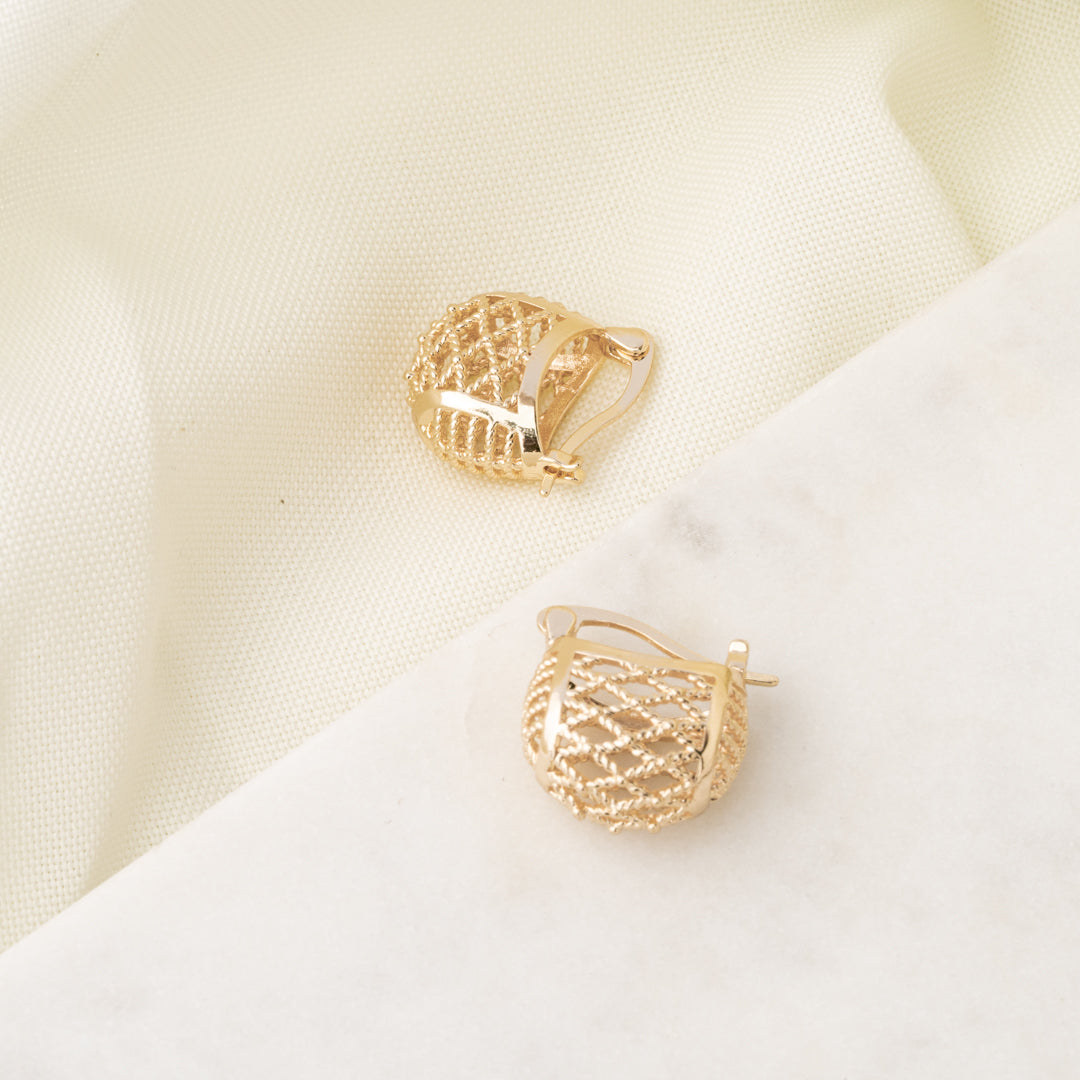 Arracadas Canasta Rombos Chapa