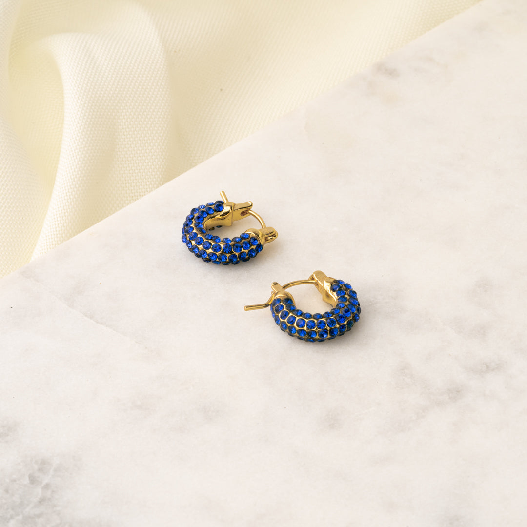 Arracadas Zafiro Glow Chapa