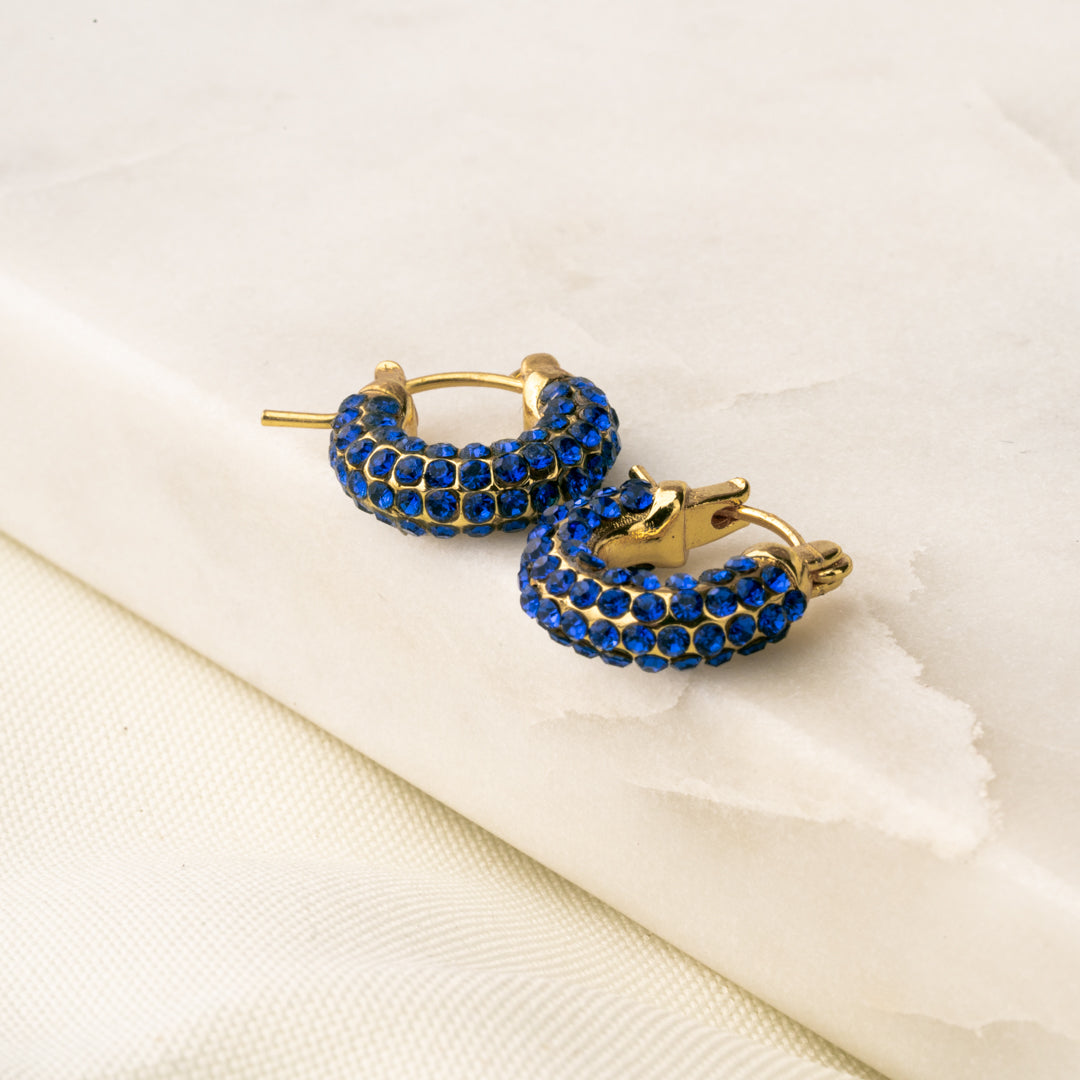 Arracadas Zafiro Glow Chapa