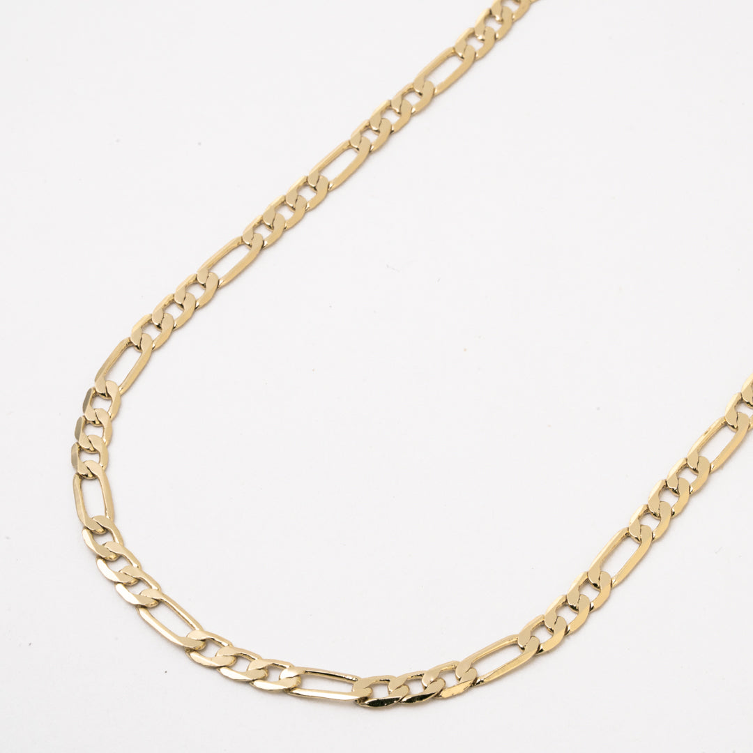 Cadena Chapa 18K 45CM 4.5MM