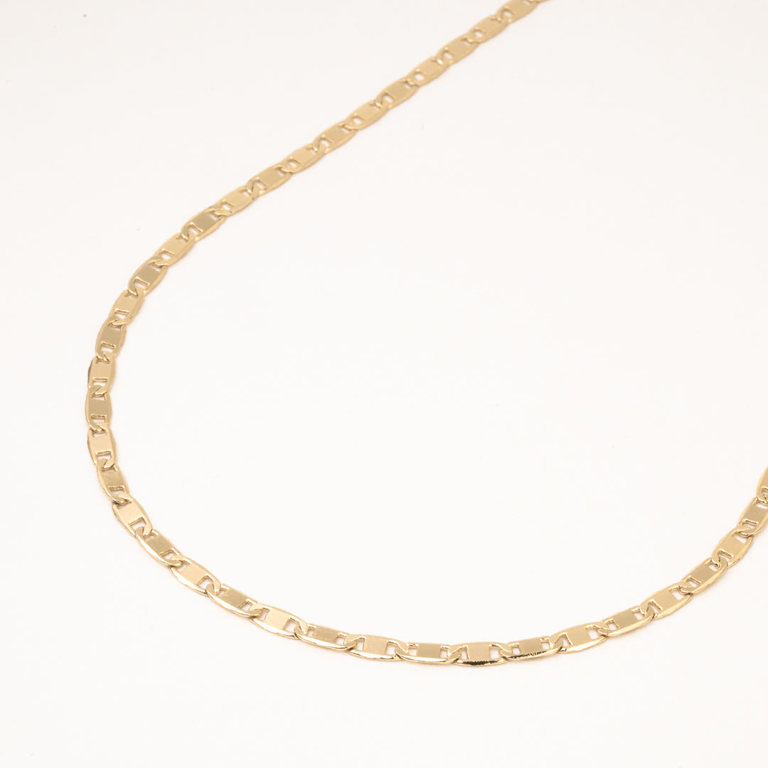 Cadena Chapa 18K 55CM 4MM