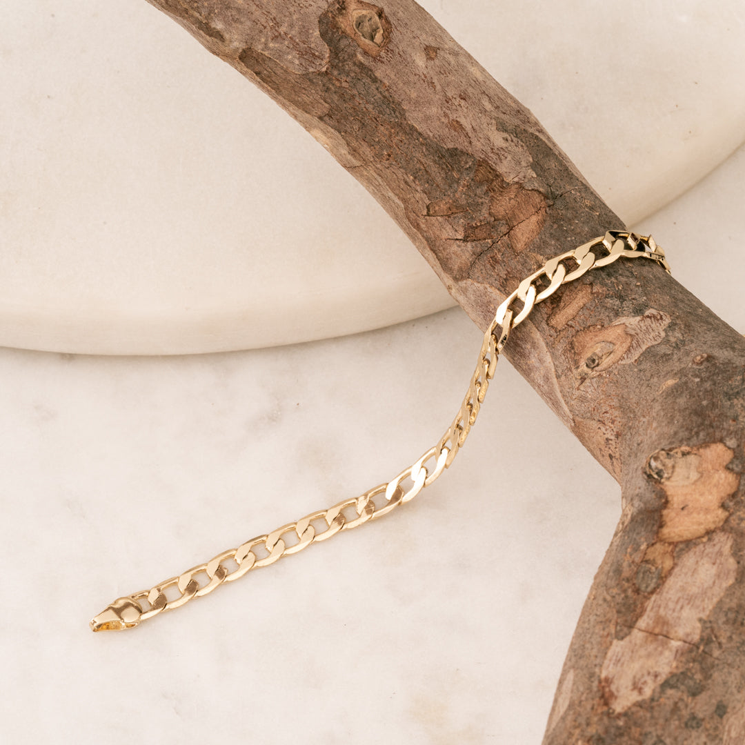 Pulso Chapa 18K 18 CM 5.5MM