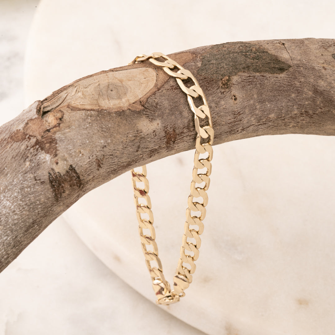 Pulso Chapa 18K 20 CM 5.5MM