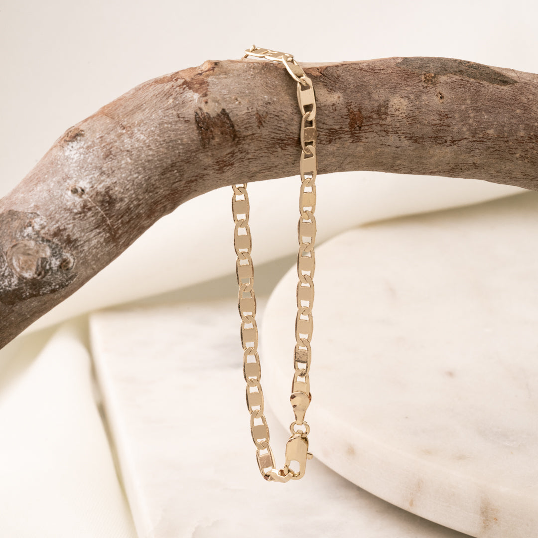 Pulso Chapa 18K 21 CM 4MM