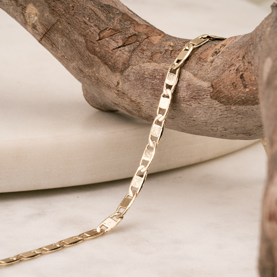 Pulso Chapa 18K 21 CM 4MM