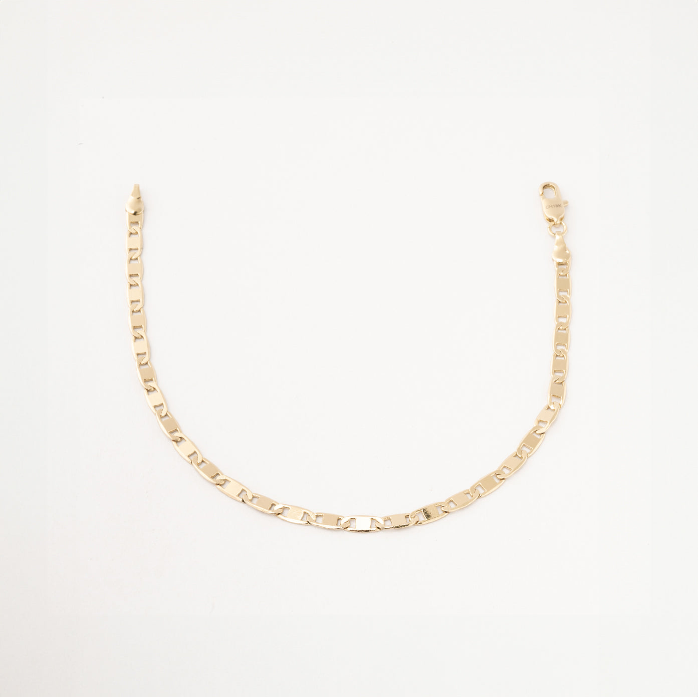 Pulso Chapa 18K 22 CM 4MM