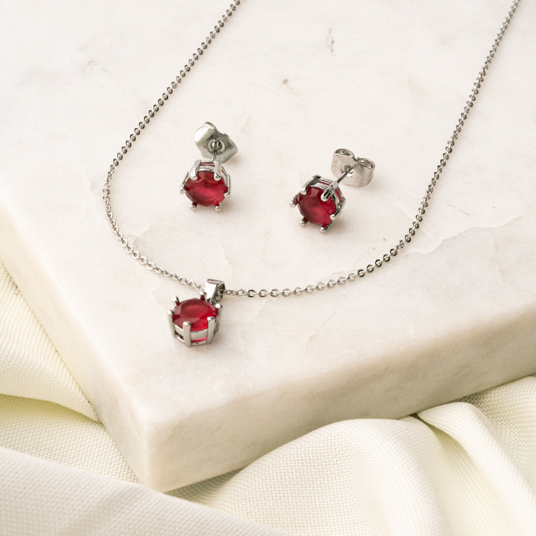 Juego Brillo Fucsia Rodio