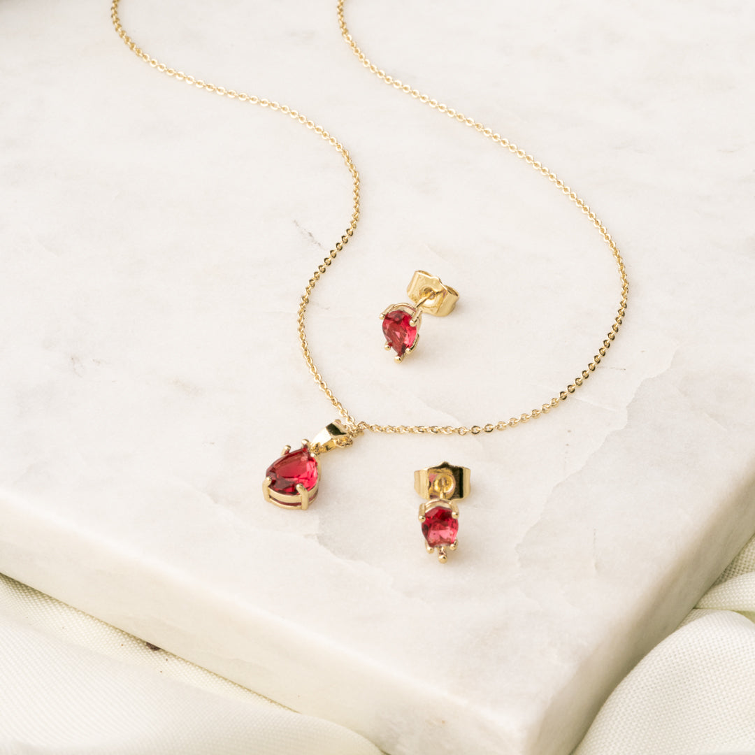 Juego Gota Fucsia Chapa