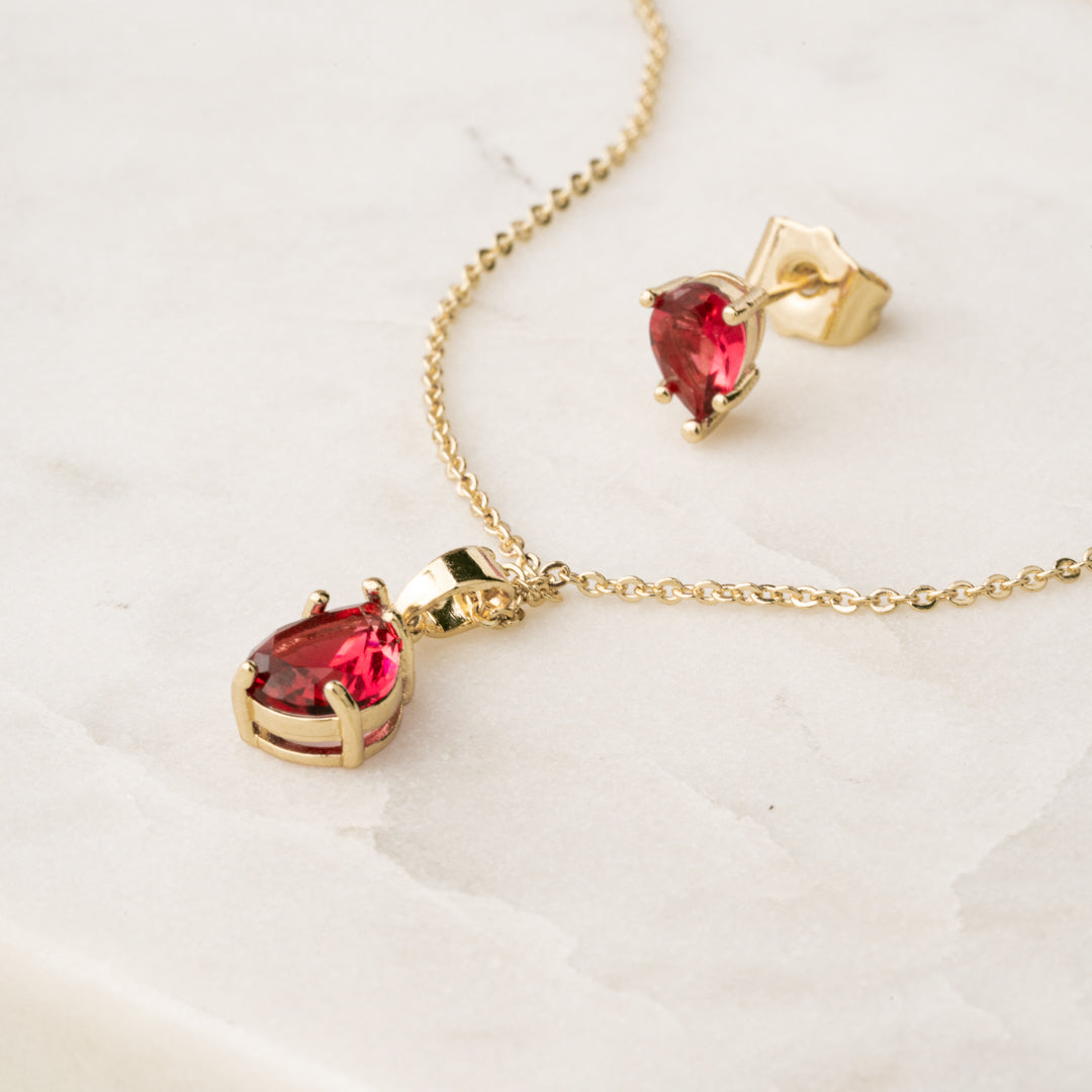 Juego Gota Fucsia Chapa