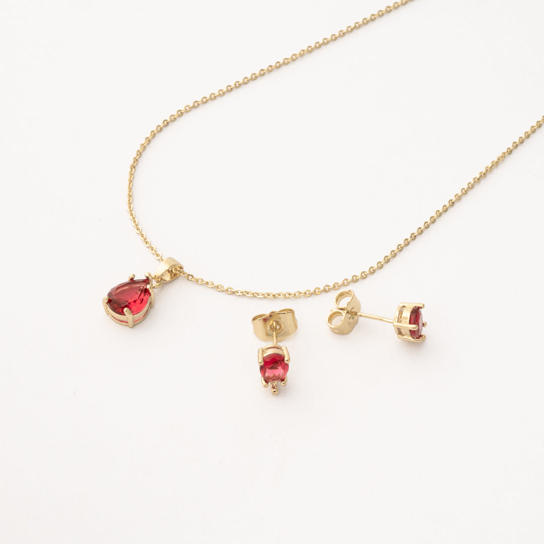 Juego Gota Fucsia Chapa