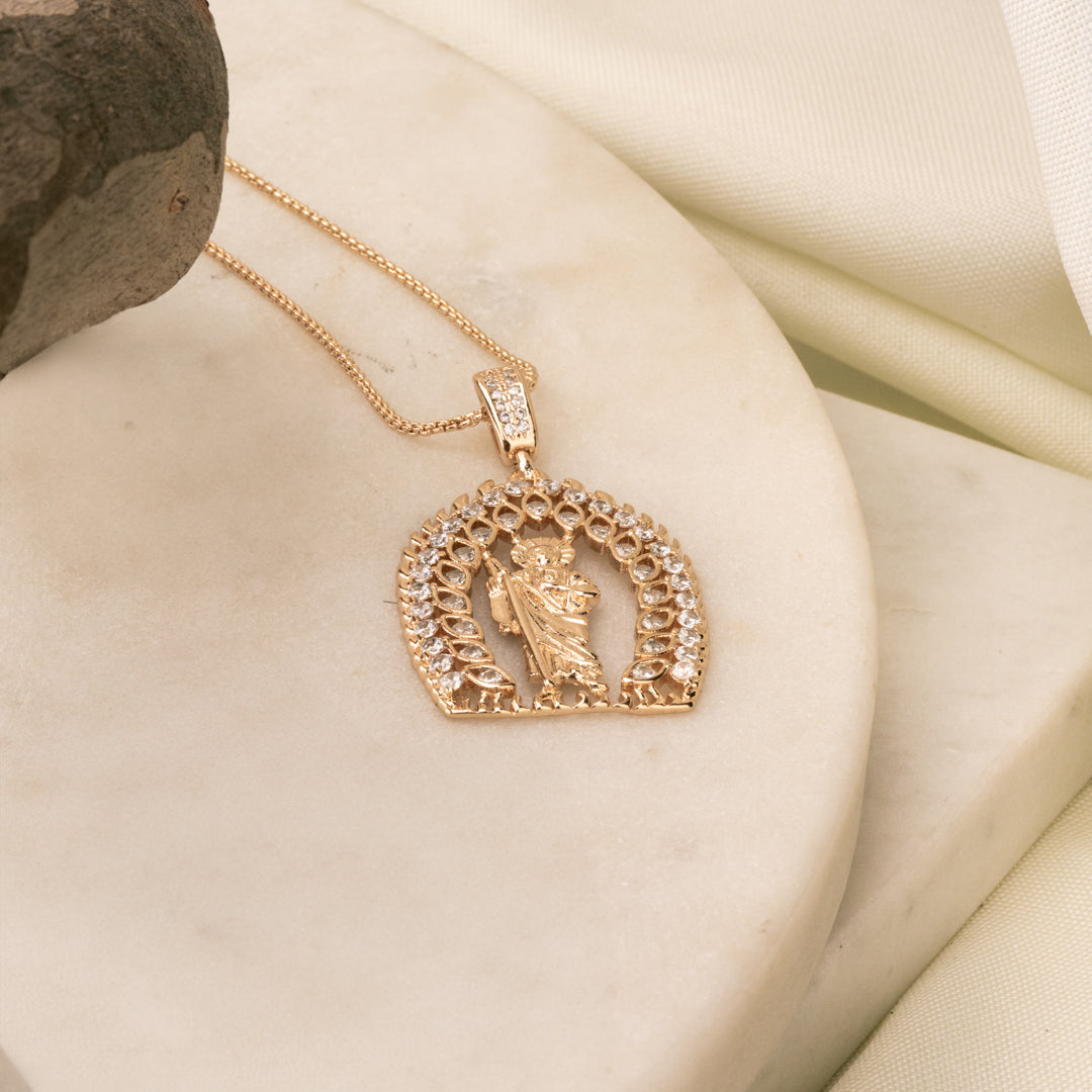 Gargantilla San Judas Resplandor Chapa 4.5cm