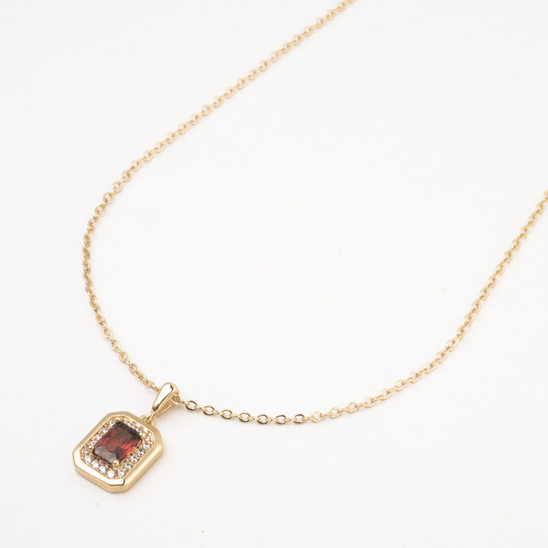 Gargantilla Destello Carmesí Chapa