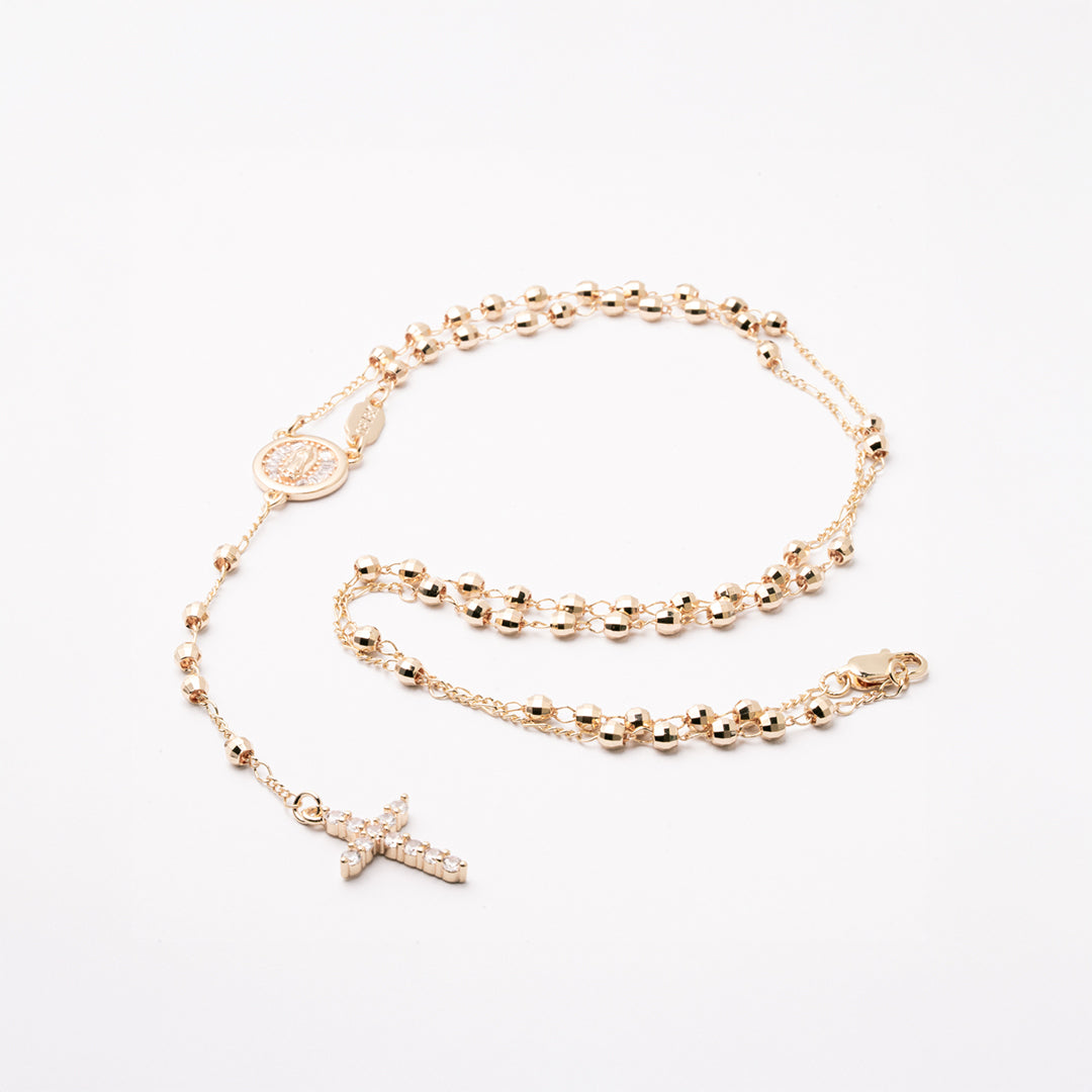 Rosario Virgen de Guadalupe y Cruz Dorado Chapa