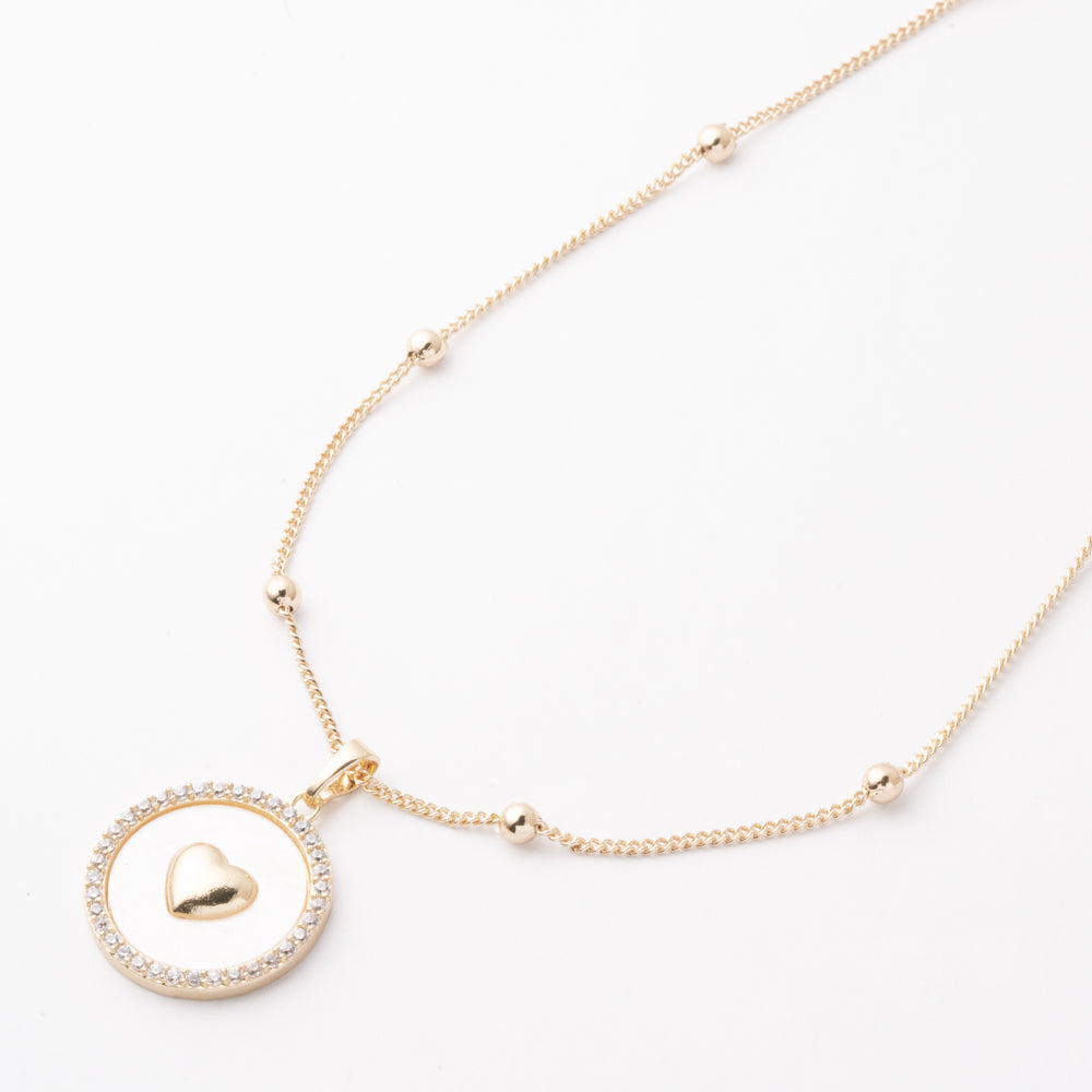 Gargantilla Círculo de Amor Nacarado Chapa