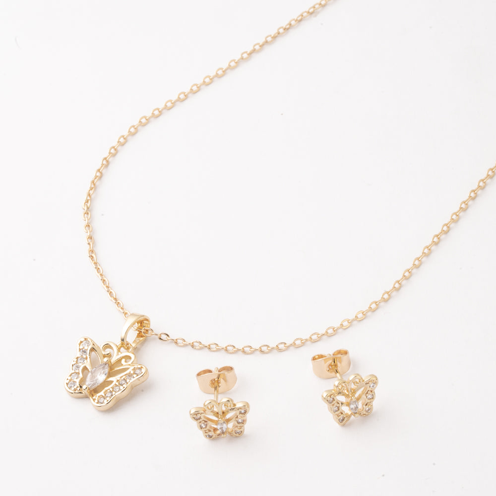 Juego Mariposa Piedra Blanca Chapa