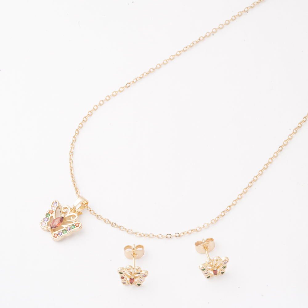 Juego Mariposa Piedra Color Chapa