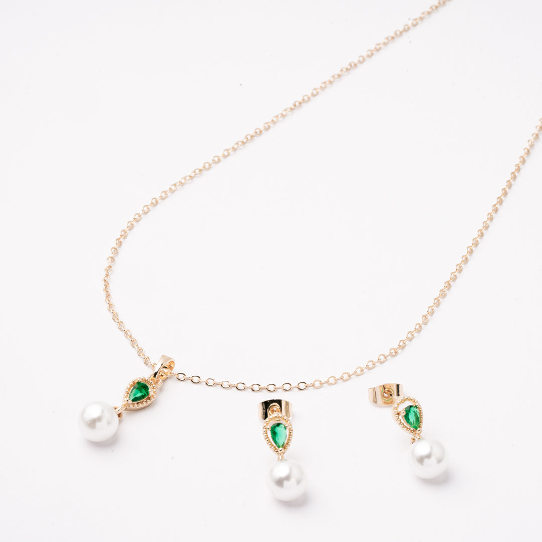 Juego Perla con Esmeralda Chapa