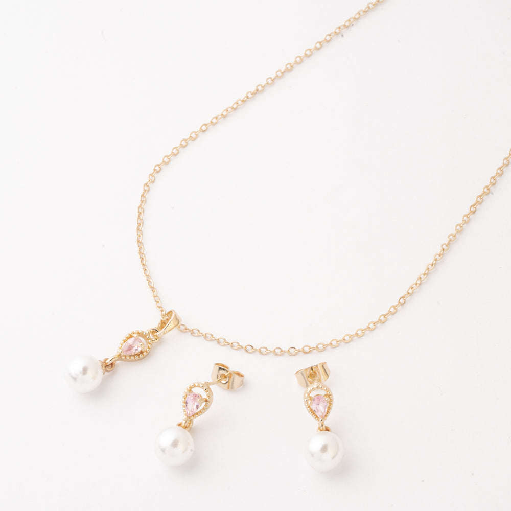 Juego Perla Rosa Pastel Chapa