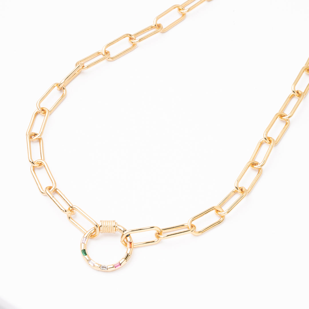 Gargantilla Eslabones Prism Chapa