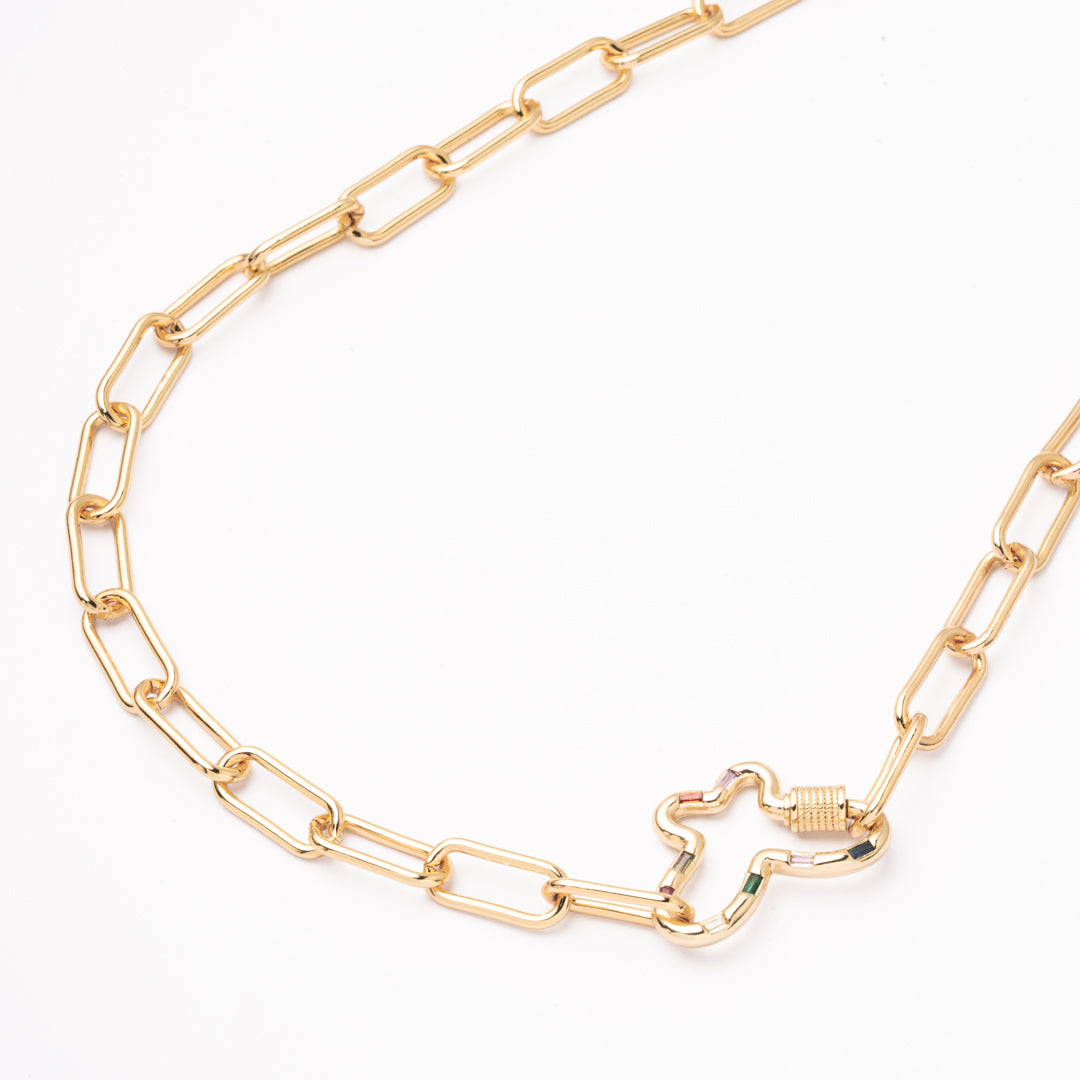 Gargantilla Eslabones Mariposa Chapa