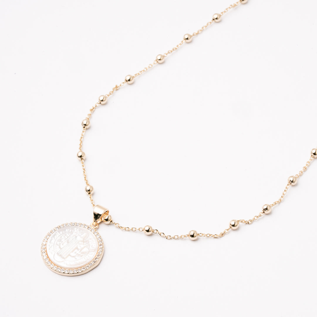 Gargantilla San Benito Circular Chapa