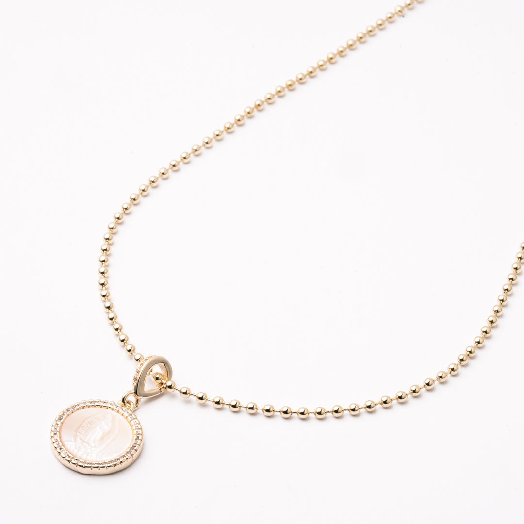 Gargantilla Virgen de Guadalupe Celestial Chapa