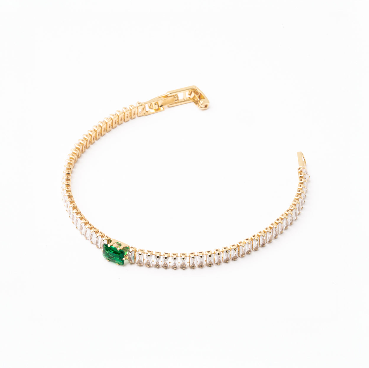 Pulsera Luminaria Esmeralda Chapa