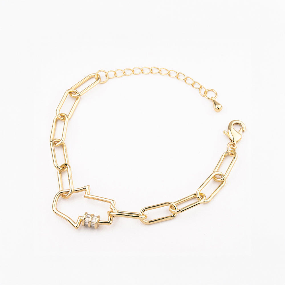 Pulsera Eslabón Mano Chapa