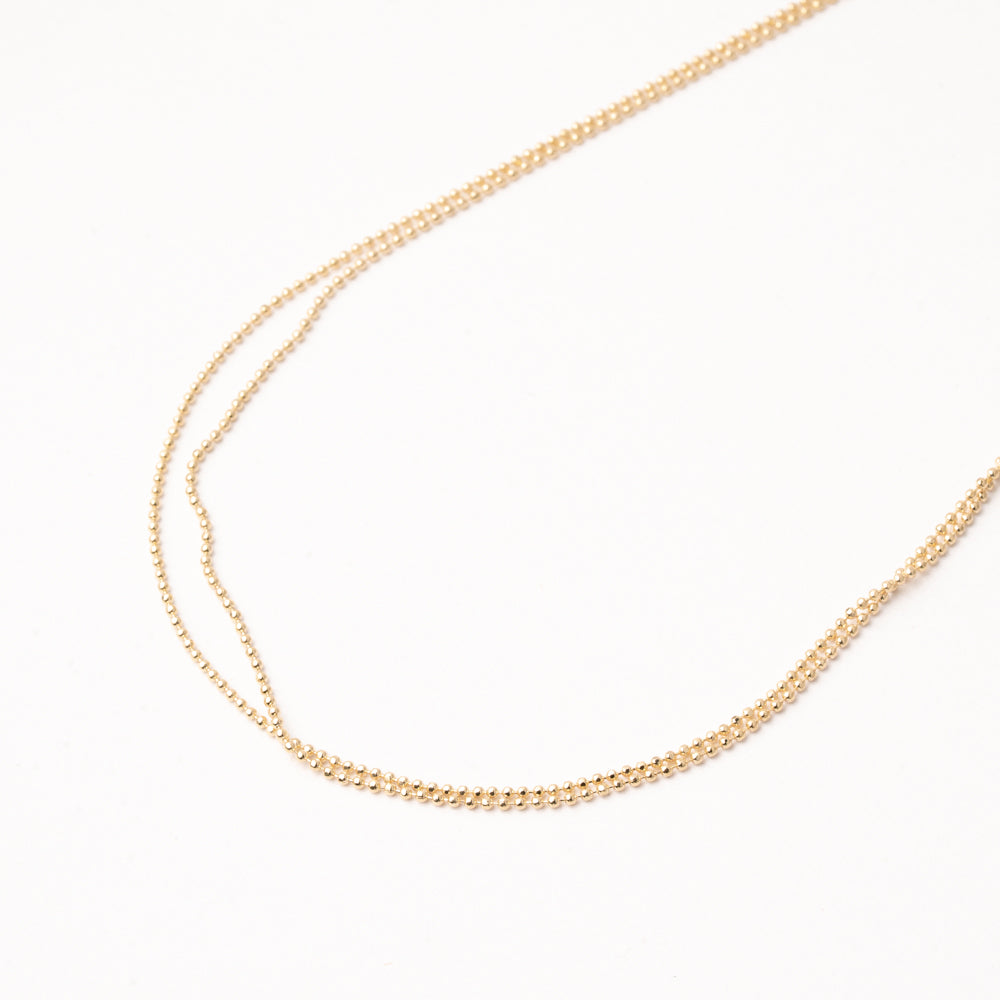 Gargantilla Secuencia de Esferas Doble Chapa