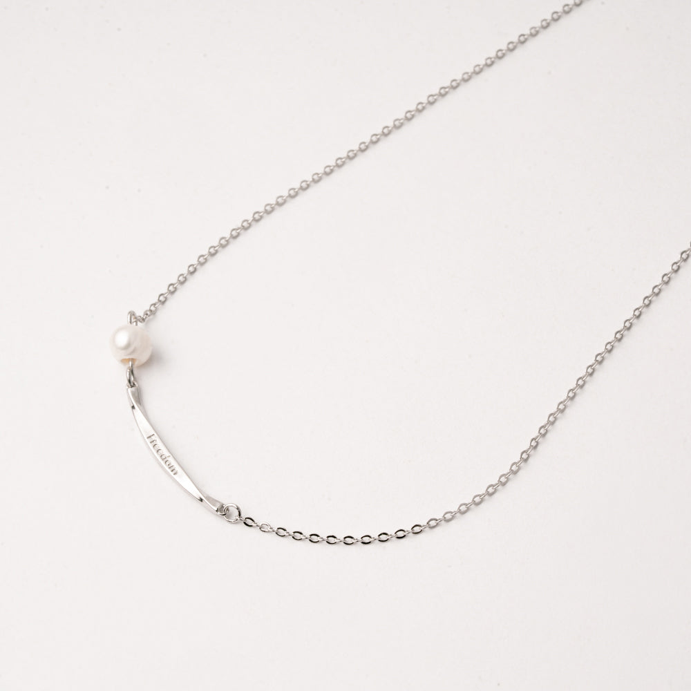 Gargantilla Perla Freedom Rodio