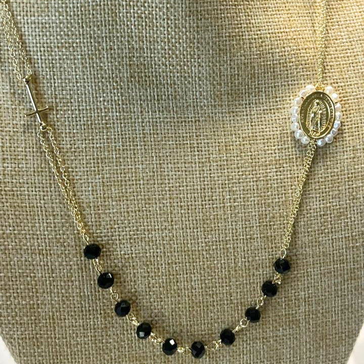 Rosario Collar Estrella de la Noche Chapa