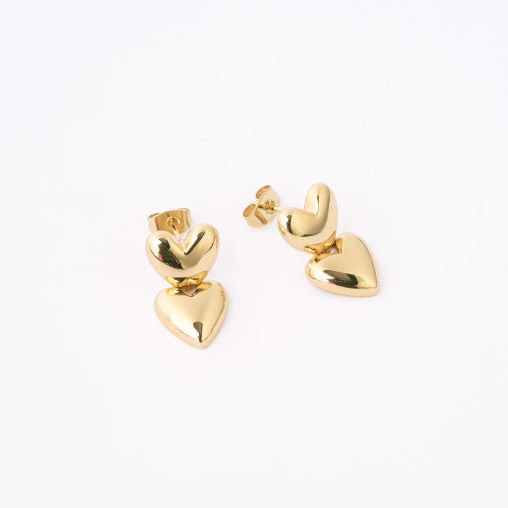 Aretes Doble Latido Chapa