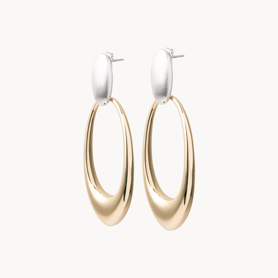 Aretes Óvalo Dual Chapa