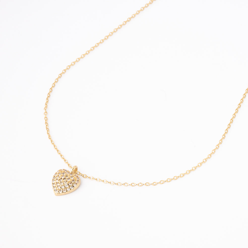 Gargantilla Corazón Brillante Chapa