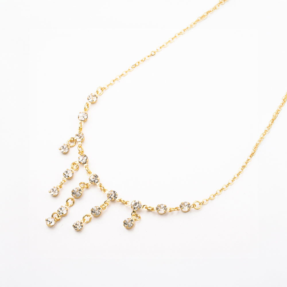 Gargantilla Gotas Diamantadas Chapa