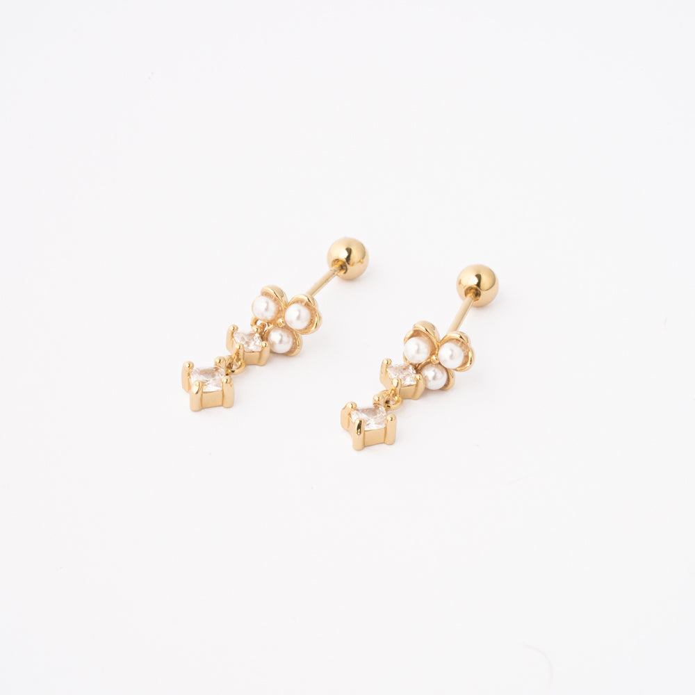 Aretes Trio Aperlado Chapa