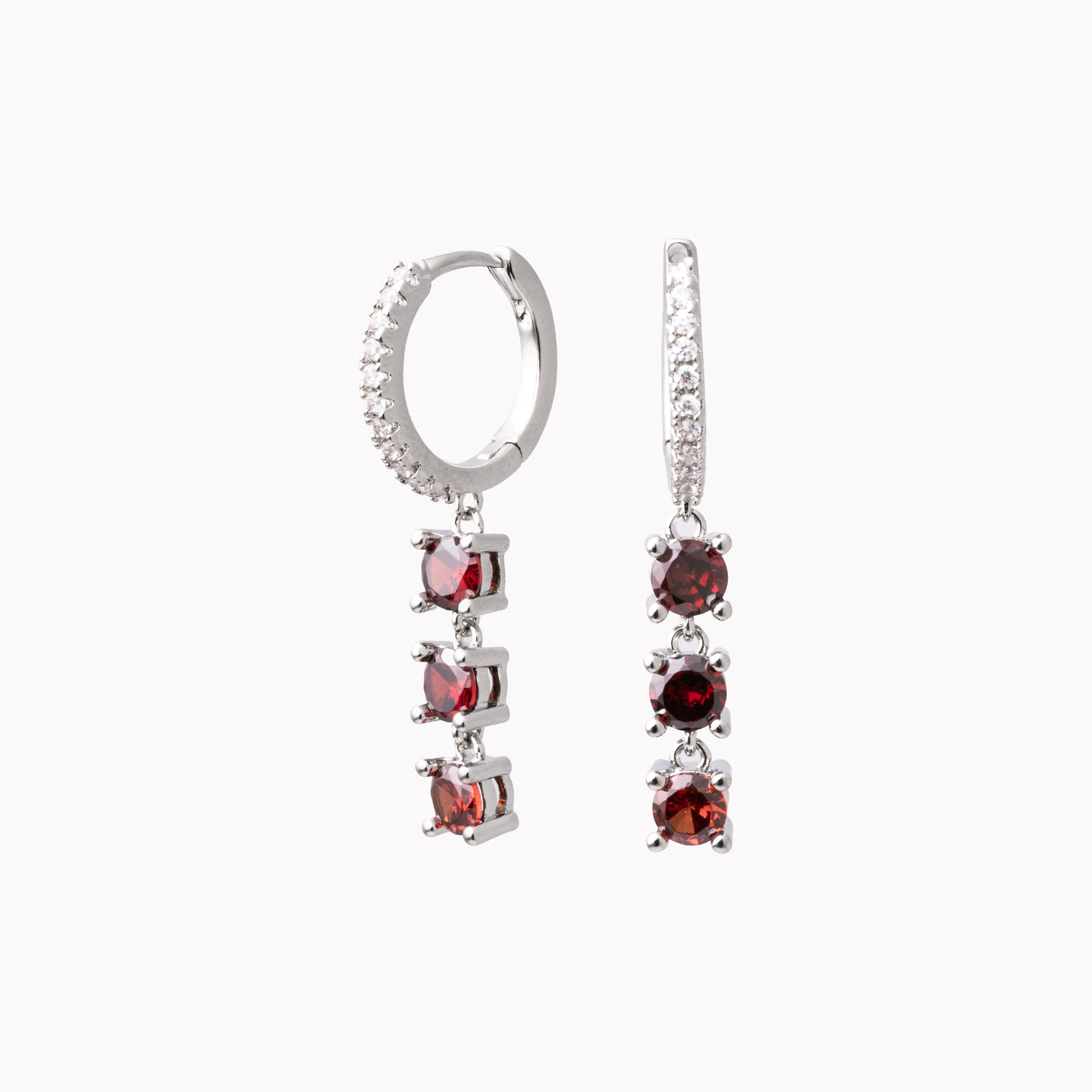 Huggies Trio De Piedras Naranjas Rodio