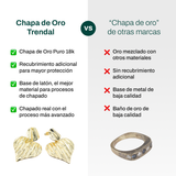 Anillo Ondas Doradas Chapa