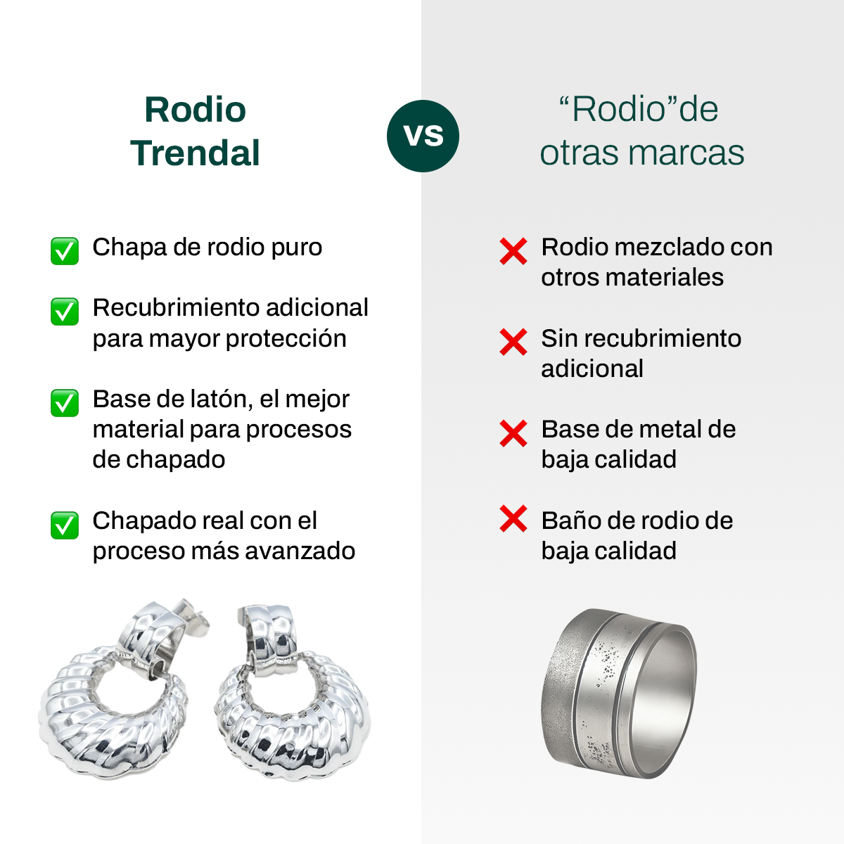 Broqueles Brisa de Colores Rodio