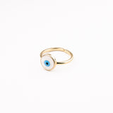 ANILLO ARO PROTECTOR BLANCO CHAPA 18K