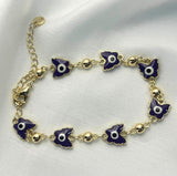 Pulsera Protección Mariposa Índigo Chapa
