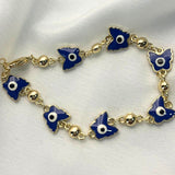 Pulsera Protección Mariposa Azul Chapa
