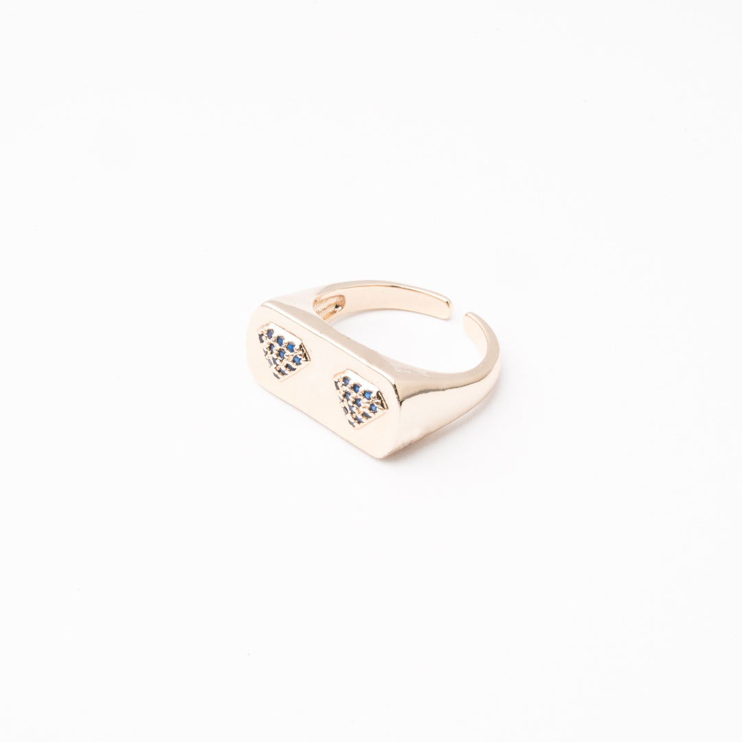 Anillo Dúo de Dos Chapa