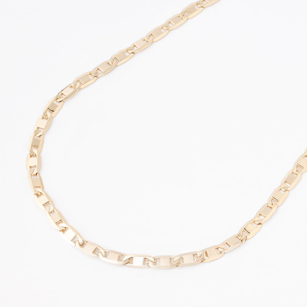 Cadena Chapa 18K 50 CM 4MM