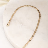 Cadena Chapa 18K 55CM 4MM