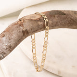 Pulsera Dorada Esencial Chapa 22 CM 5.5MM