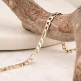 Pulsera Dorada Esencial Chapa 22 CM 5.5MM